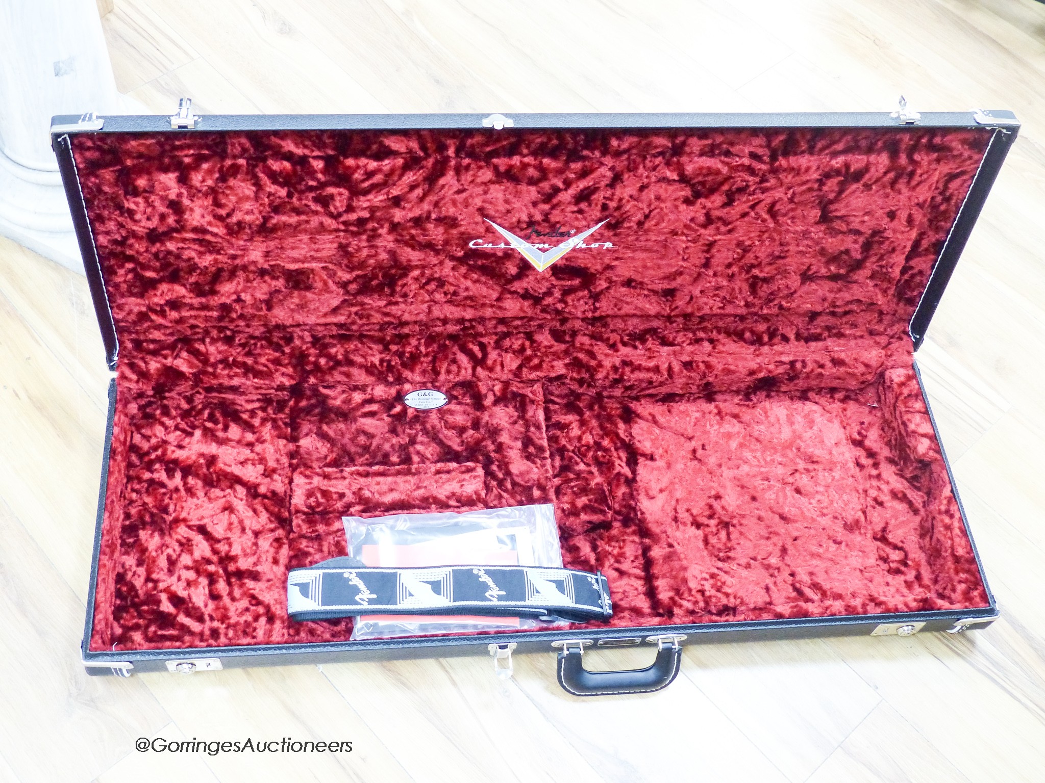 A Fender Stratocaster Jimi Hendrix Voodoo Child 30th Anniversary Custom Shop electric guitar, c.2019, Olympic white with G & G custom shop hard case and stand